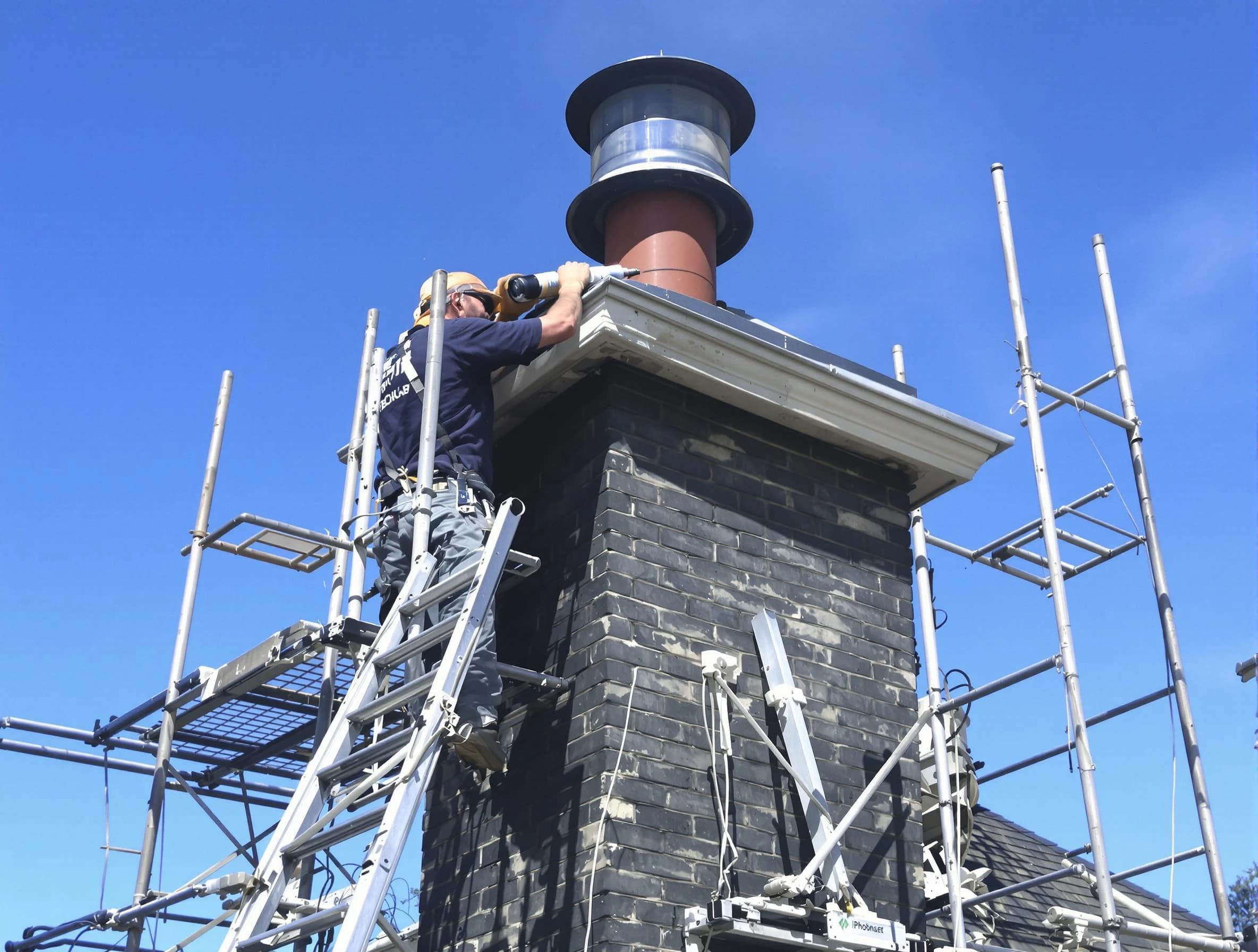 Sturdy chimney crown finished by Norcross Chimney Sweep in Norcross, GA