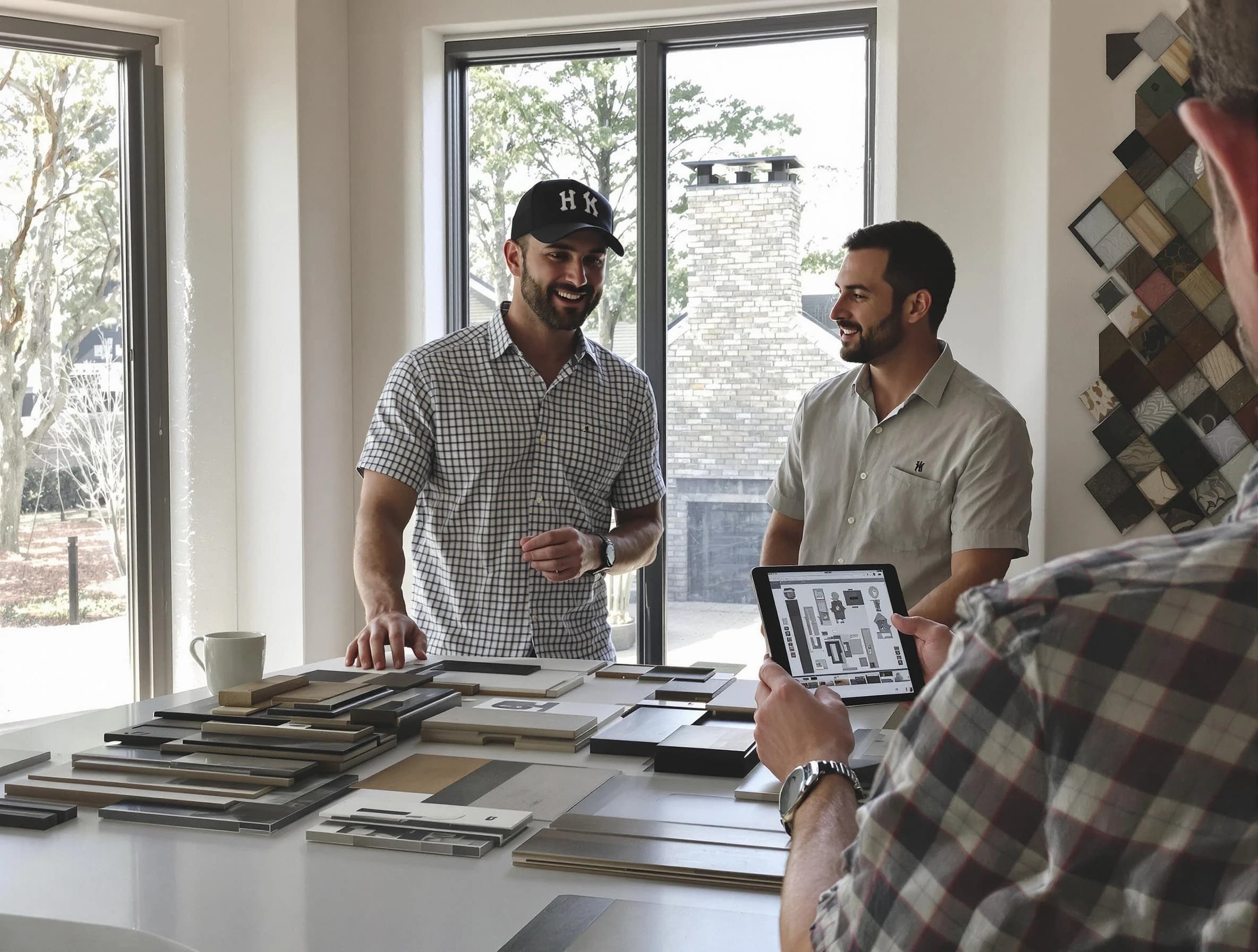 Norcross Chimney Sweep remodeling a chimney and fireplace in Norcross, GA