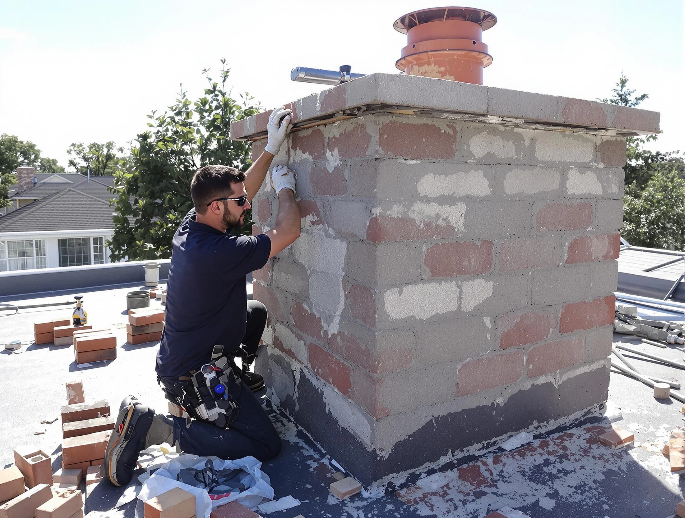 Advanced chimney repair process by Norcross Chimney Sweep in Norcross, GA