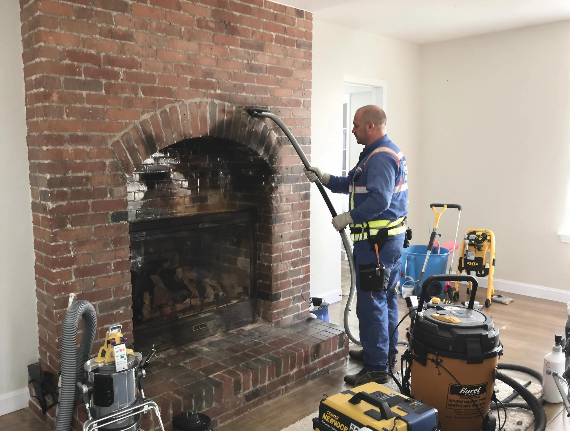Norcross Chimney Sweep expert performing detailed chimney sweep in Norcross, GA