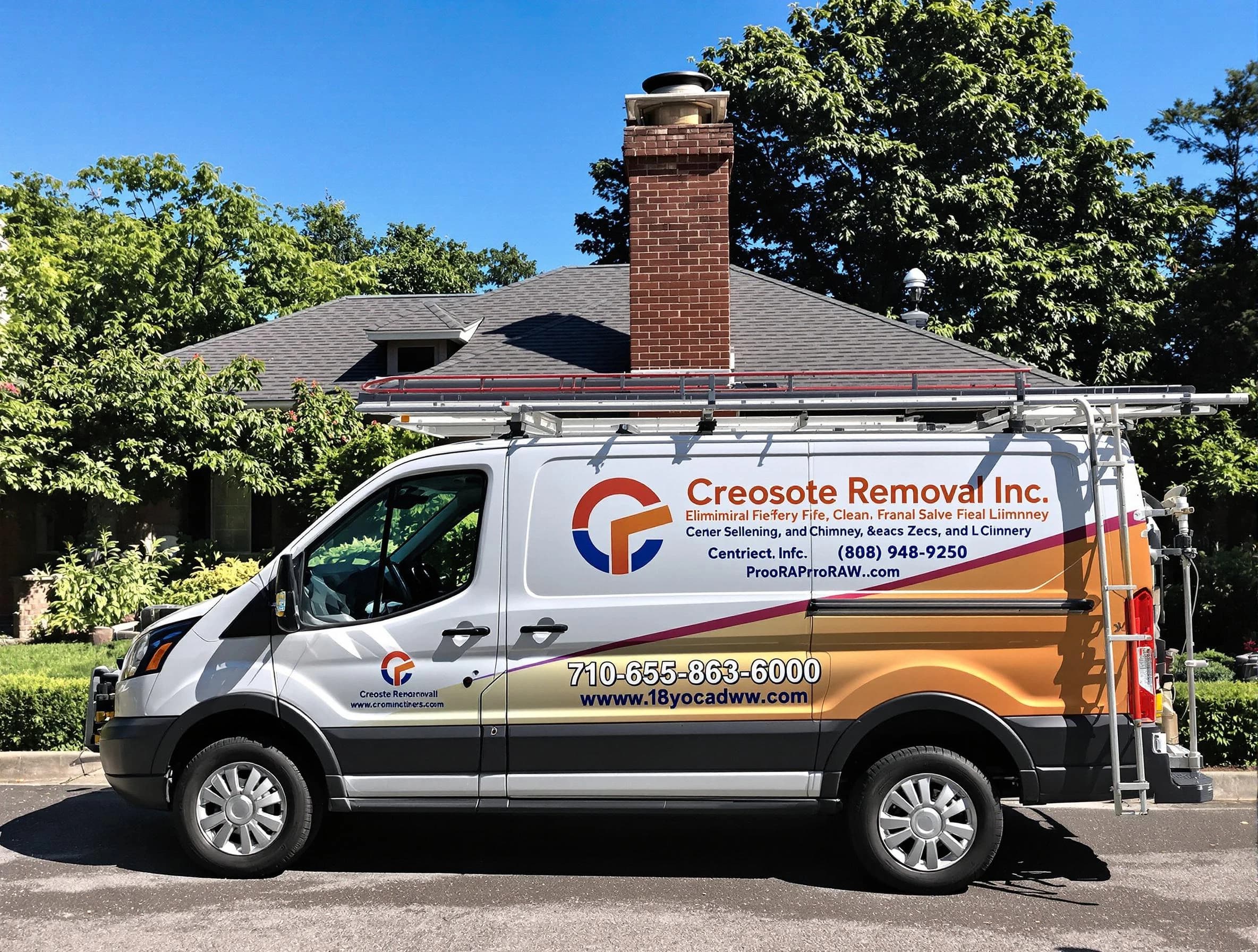 Norcross Chimney Sweep technician removing creosote safely in Norcross, GA
