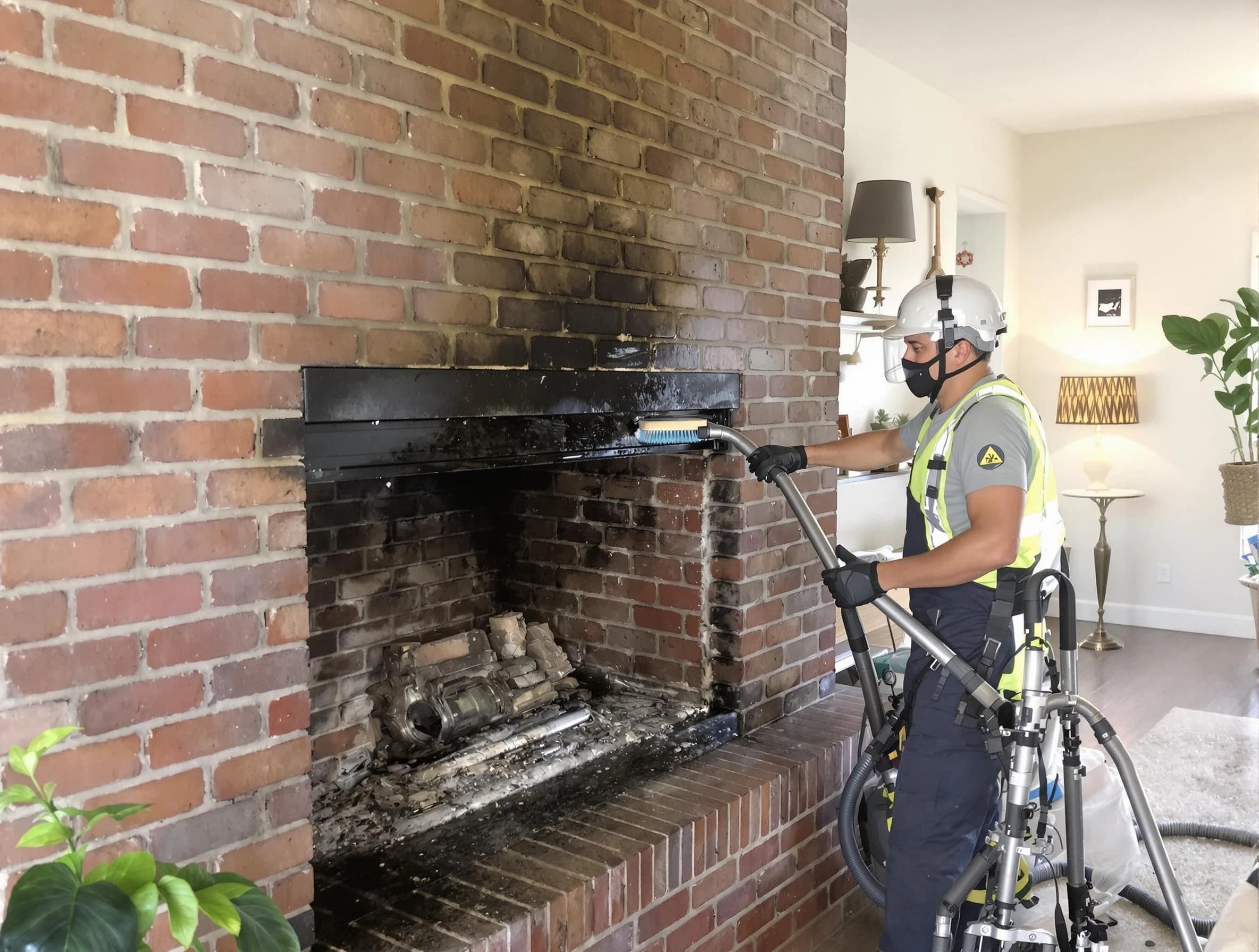 Norcross Chimney Sweep providing fireplace cleaning services in Norcross, GA