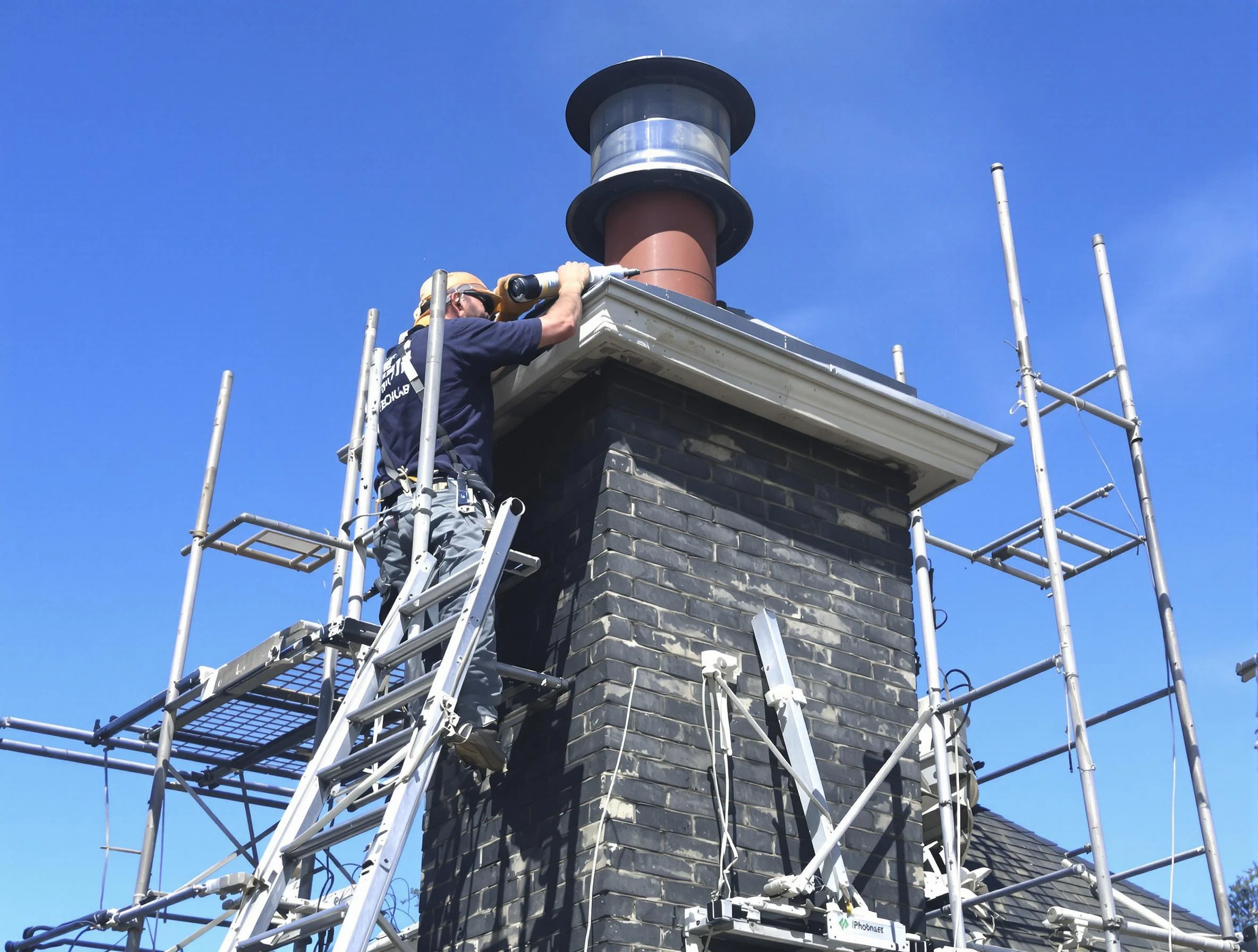 Sturdy chimney crown finished by Norcross Chimney Sweep in Norcross, GA