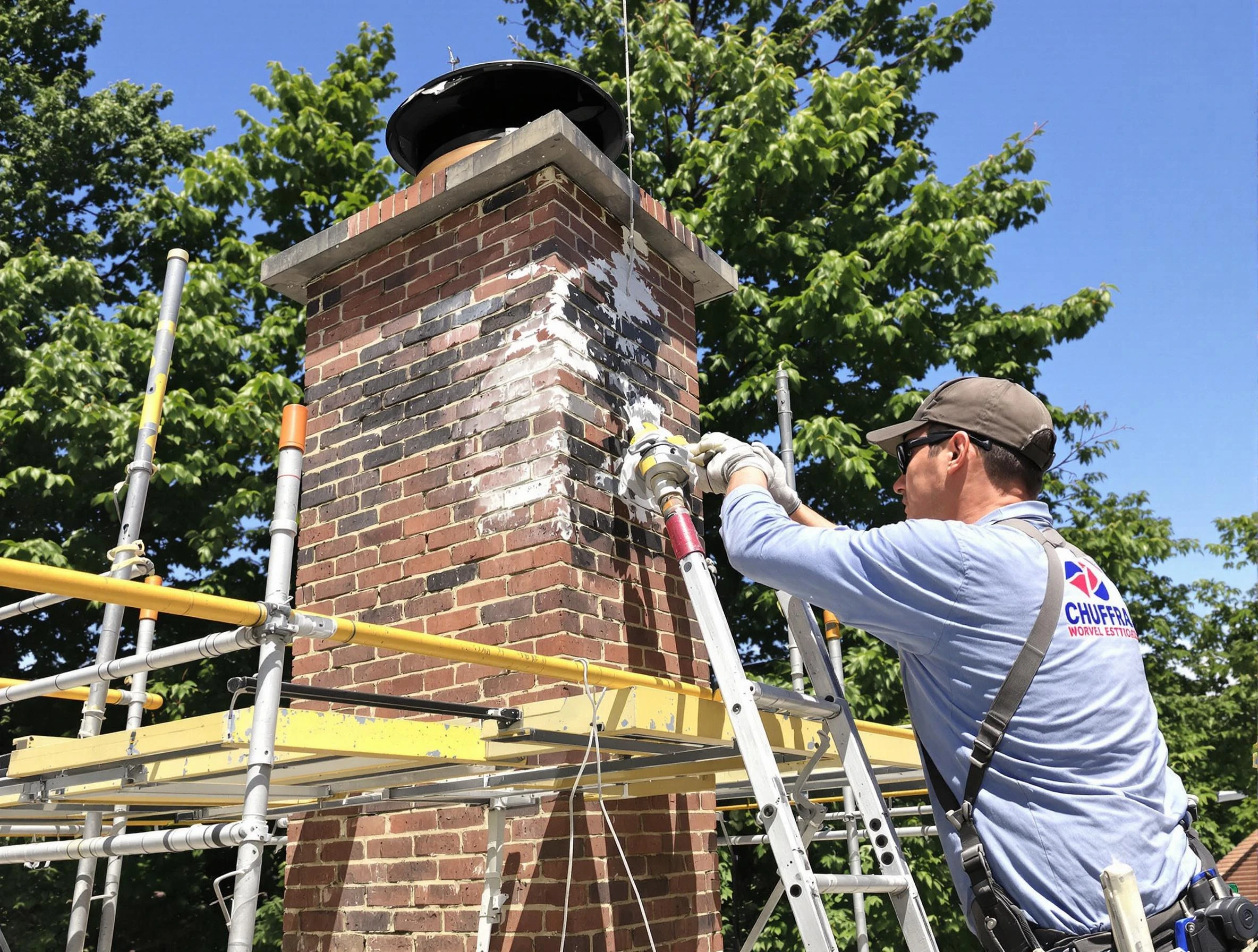 Structural chimney repair by Norcross Chimney Sweep in Norcross, GA