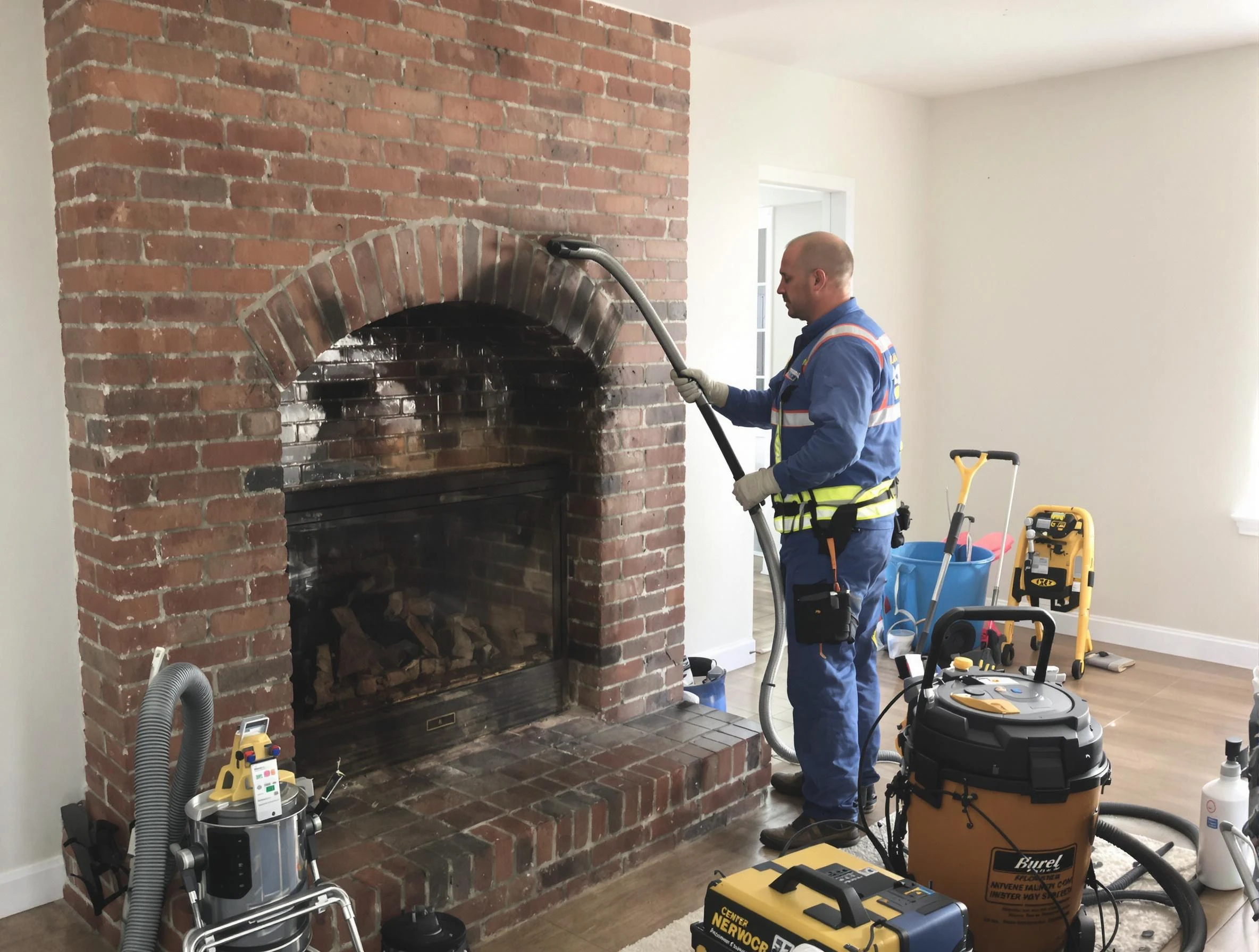 Norcross Chimney Sweep expert performing detailed chimney sweep in Norcross, GA
